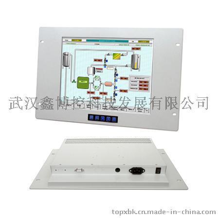 15寸标准机柜架装工业显示器上架式机架式触摸屏VGA/BNC/DVI